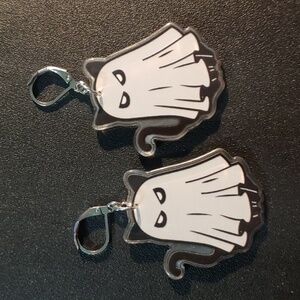 Cat Ghost Earrings